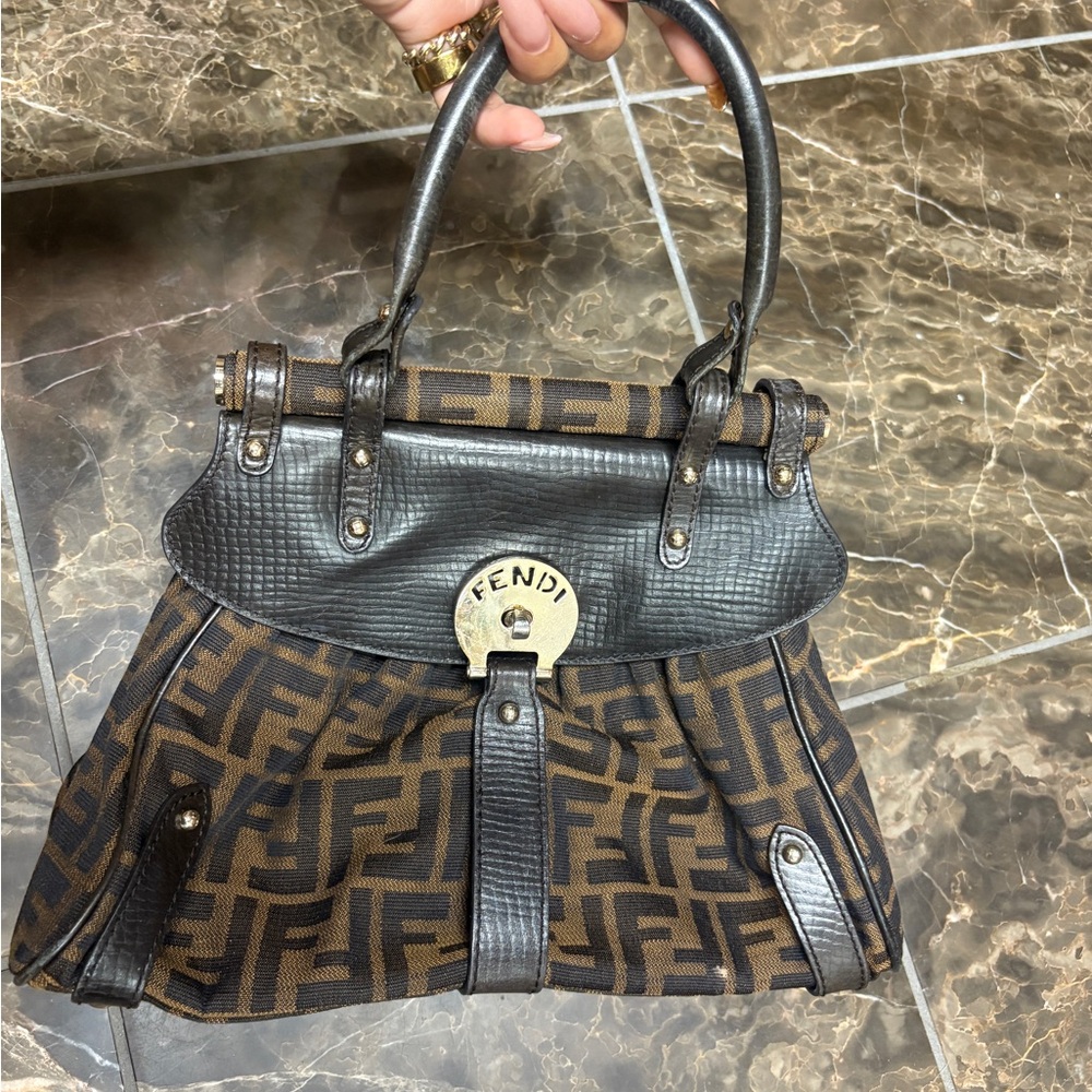 Fendi monogram top handle Bag